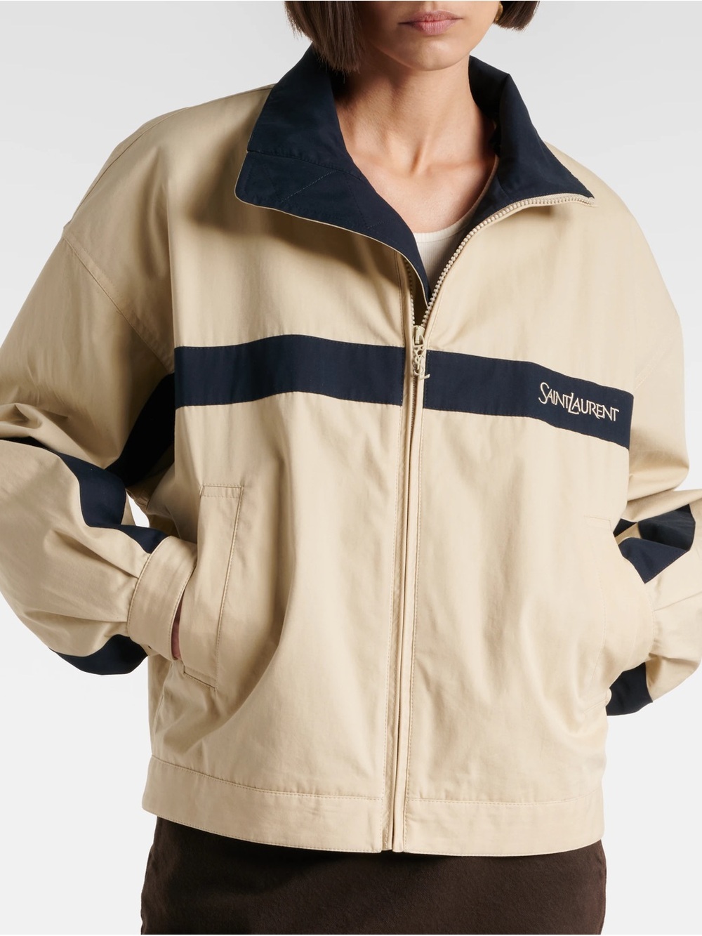 SAINT LAURENT JACKET IN COTTON
MASTIC - Picture 6 of 7